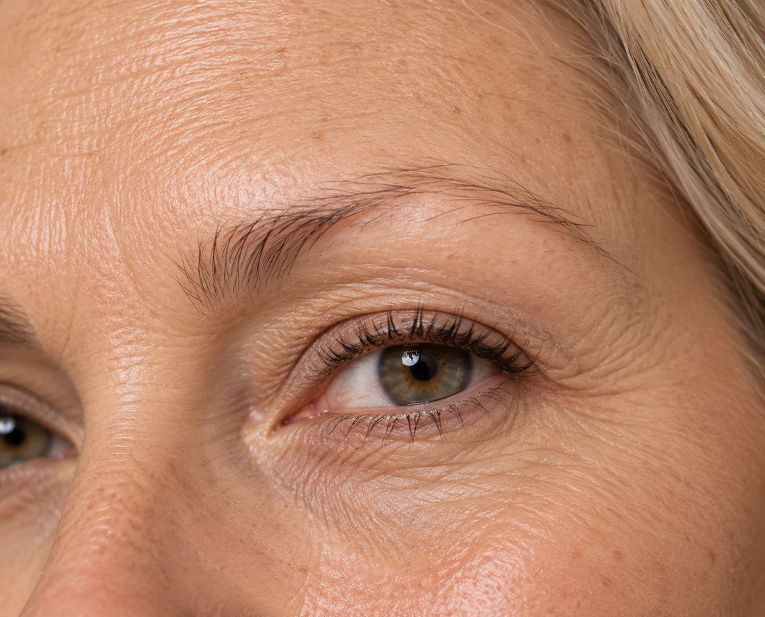 Eyebrow thinning during menopause — softly defined mature brows