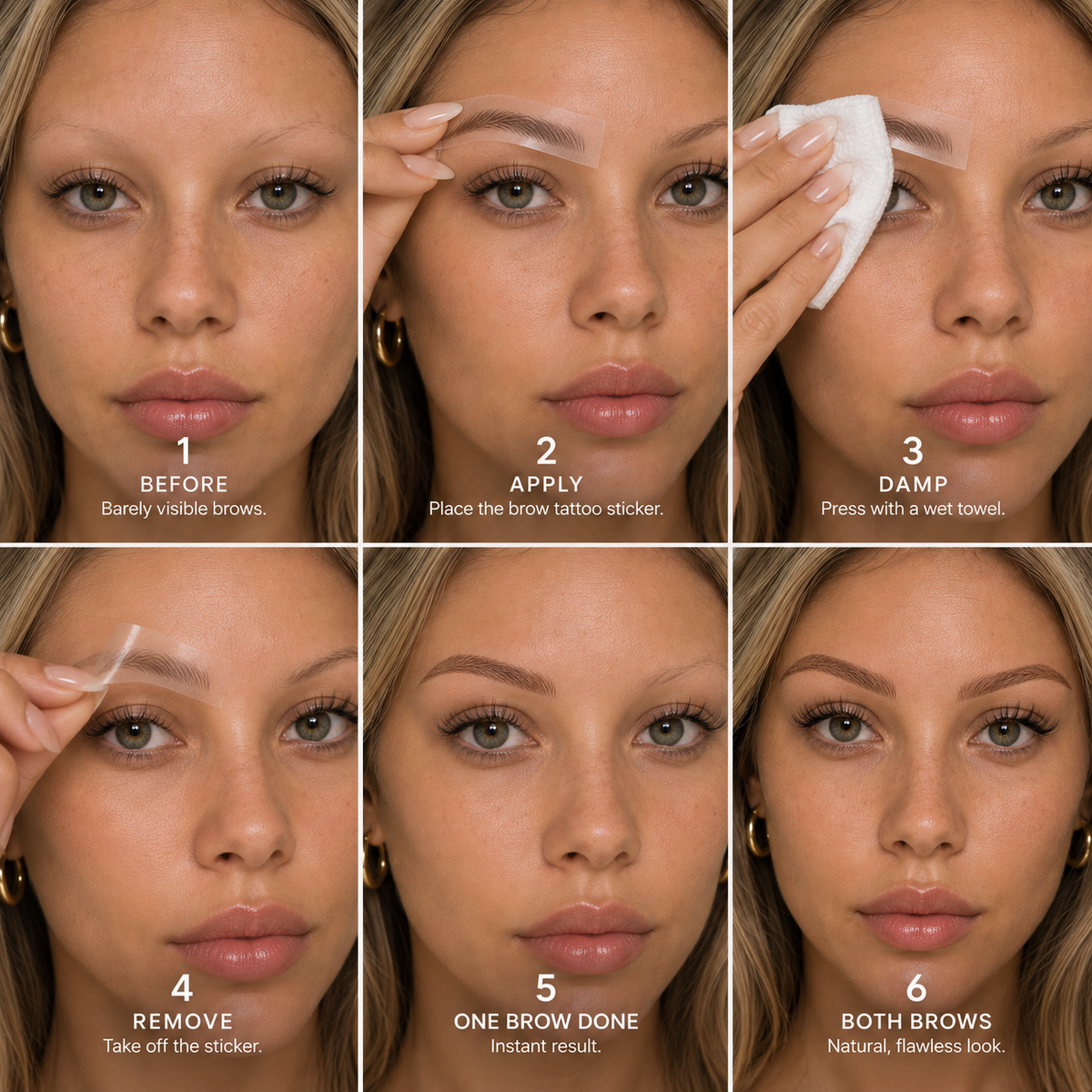 Brow Tattoo Stickers
